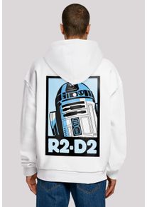 F4NT4STIC Herren Kapuzenpullover "Star Wars R2-D2 Poster", weiß, casual, Gr. XXL, Obermaterial: 100% Baumwolle, Pullover, Print