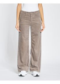 Gang Damen Stoffhose "Gang Hosen Wide Fit 94AMELIE WIDE", grau, Gr. 32, 47% Lyocell, 41% Baumwolle, 11% Polyester, 1% Elasthan, Hosen