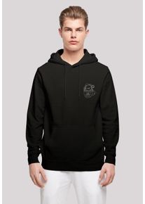 F4NT4STIC Herren Kapuzenpullover "Weihnachtstasse", schwarz, casual, Gr. XL, Obermaterial: 50% Baumwolle, 50% Polyester, Pullover, Print