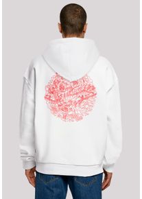 F4NT4STIC Herren Kapuzenpullover "Star Wars Christmas Death Star Weihnachten", weiß, casual, Gr. L, Obermaterial: 100% Baumwolle, Pullover, Print