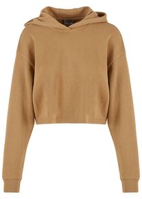 Urban Classics Damen Kapuzenpullover "Urban Classics Damen Ladies Oversized Cropped Light Terry Hoodie", beige, casual, Gr. XXL, unifarben, 35%