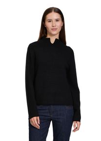 Betty Barclay Damen Strickpullover "Betty Barclay Strickpullover mit Struktur", schwarz, modisch, Gr. 46, Strick, Obermaterial: 50% Viskose, 27%