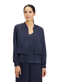 Vera Mont Damen Blouson "Vera Mont Blouson langarm", blau, festlich, Gr. 44, Satin, Obermaterial: 100% Polyester. Futter: 100% Polyester., Jacken