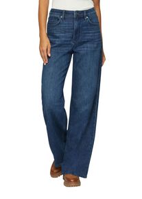 s.Oliver Damen Schlagjeans "SURI", blau, casual, Gr. 40, unifarben, Denim/Jeans, Obermaterial: 76% Baumwolle, 23% Polyester, 1% Elasthan, Jeans, mit