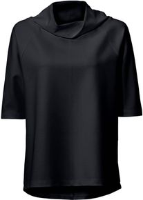 Heine Damen Oversize-Shirt "Oversized Shirt", schwarz, Gr. 48, unifarben, 70% Viskose, 25% Polyamid, 5% Elasthan, Shirts