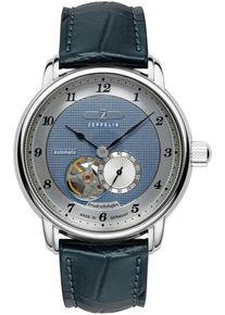 Zeppelin Herren Automatikuhr "Friedrichshafen Automatic Open Heart", blau, Armbanduhren, Armbanduhr, Herrenuhr, Made in Germany, Mechanische Uhr,