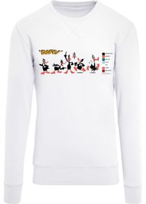 F4NT4STIC Herren Rundhalspullover "F4NT4STIC Herren", weiß, casual, Gr. M, unifarben, 100% Baumwolle, Pullover