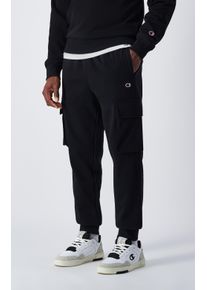 Champion Herren Jogginghose, schwarz, sportlich, Gr. S, Obermaterial: 70% Baumwolle, 30% Polyester, Hosen