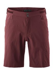 Gonso Herren Fahrradhose "Adventure Shorts M", rot, Gr. S, 90% Polyamid, 10% Elasthan, Hosen, Strapazierfähig und formstabil