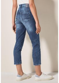 Cecil Damen Slim-fit-Jeans, blau, casual, Gr. 29, unifarben, Jeans, 78% Baumwolle, 20% Polyester, 2% Elasthan, Jeans, 5-Pocket-Style
