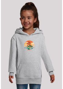 F4NT4STIC Mädchen Kapuzenpullover "Sonnenuntergang Berglandschaft", grau, casual, Gr. 146, Obermaterial: 65% Baumwolle, 35% Polyester, Pullover,