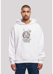 F4NT4STIC Herren Sweatshirt "Looney Tunes Bugs Bunny Ultra Heavy Oversize", weiß, casual, Gr. XS, Obermaterial: 100% Baumwolle, Sweatshirts,