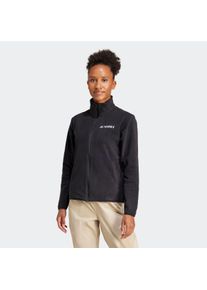 adidas terrex Damen Cardigan "W MT ESS FZ FL", schwarz, Gr. XS, Obermaterial: 100% Polyester, Strickjacken