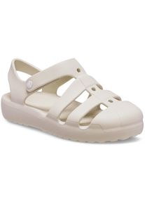 Crocs Kinder Badesandale "Classic Fisherman", Gr. 33, beige, Croslite, unifarben, casual, Schuhe, Wassersandale, Badeschuh mit Klettverschluss