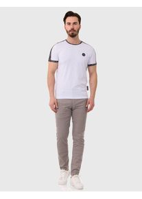 Cipo & Baxx CIPO & BAXX Herren Gerade Jeans "Hose", grau, casual, Gr. 33, gestreift, 41% Baumwolle;37% Polyester;20% Viskose;2% Elasthan, Jeans, im dezenten