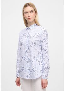 Eterna Damen Hemdbluse "REGULAR FIT", blau, klassisch, Gr. 50, 70% cotton, 30% Lyocell, Blusen, EASY IRON (bügelleicht)