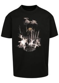 Herren T-Shirt "Upscale by Mister Tee Herren Flashing Lights Oversize Tee", schwarz, casual, Gr. M, UPSCALE BY MISTER TEE, unifarben, 100% Baumwolle,