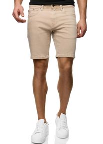 INDICODE Herren Chinoshorts "INSymon", grau, modisch, Gr. XL, unifarben, Web, Obermaterial: 92% Baumwolle, 6% Polyester, 2% Elasthan, Hosen
