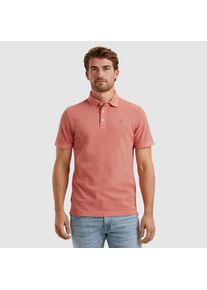 PME-Legend PME LEGEND Herren Poloshirt "Short sleeve polo pique garment dye", rosa, casual, Gr. 5XL, unifarben, Jersey, Obermaterial: 100% Baumwolle, Shirts,