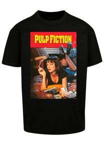 Merchcode Herren T-Shirt "Merchcode Herren Pulp Fiction Poster Oversize Tee", schwarz, casual, Gr. M, bedruckt, 100% Baumwolle, Shirts