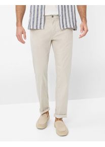 Brax Herren Chinohose "Style COOPER", beige, Gr. 40, 67% Leinen, 30% Baumwolle, 3% Elasthan, Hosen