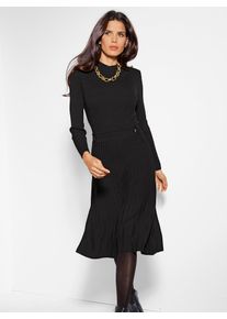 Heine Damen Strickkleid "Strickkleid", schwarz, Gr. 38, unifarben, 95% Viskose, 5% Elasthan, Kleider