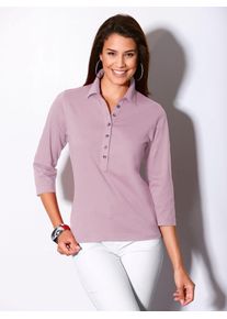 Casual Looks Damen Poloshirt "Poloshirt", rosa, Gr. 36, unifarben, 50% Baumwolle, 50% Modal, Shirts