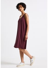 Street One Damen Sommerkleid, rot, casual, Gr. 34, unifarben, Stoff, 75% Viskose, 20% Polyester, 5% Elasthan, Kleider, soft und trageangenehm