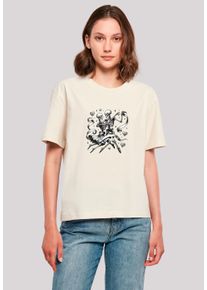 F4NT4STIC Damen T-Shirt "Skelettpaar tanzt mit Band", weiß, casual, Gr. M, Obermaterial: 100% Baumwolle, Shirts, Premium Qualität