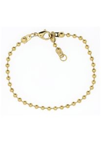 Firetti Damen Edelstahlarmband "Schmuck Geschenk Kugelkettengliederung, 3,0 mm breit", 20, Edelstahl, gold, Edelstahl, Armbänder, Made in Germany