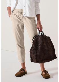 Cecil Damen Stoffhose "Style Tracey", beige, casual, Gr. XL, unifarben, Web, Obermaterial: 68% Baumwolle, 28% Polyester, 4% Elasthan, Hosen, mit