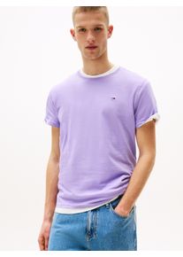 Tommy Jeans Herren T-Shirt "TJM ESSENTIAL SOLID TEE"ophelia lila, Basic, Gr. XXL, Jersey, Obermaterial: 100% Baumwolle, Shirts, mit
