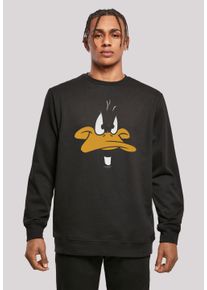 F4NT4STIC Herren Kapuzenpullover "Looney Tunes Daffy Duck Big Face", schwarz, casual, Gr. S, Obermaterial: 50% Baumwolle, 50% Polyester, Pullover,