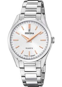 Festina Damen Quarzuhr "Mademoiselle", silber, Armbanduhren, Armbanduhr, Damenuhr, Edelstahlarmband