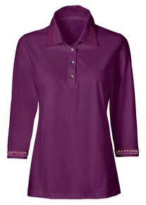 CLASSIC Damen Poloshirt "Shirt", lila, Gr. 38, unifarben, 50% Baumwolle, 50% Modal, Shirts