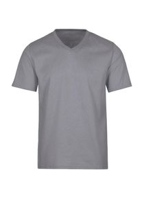 TRIGEMA Herren T-Shirt "TRIGEMA V-Shirt DELUXE Baumwolle", grau, Basic, Gr. XL, 100% Baumwolle, Shirts