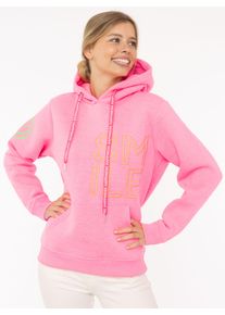 Zwillingsherz Damen Hoodie ""Alissa 2.0"", pink, modisch, Gr. XXL, unifarben, bedruckt, Sweatware, Obermaterial: 50% Baumwolle, 50% Polyester,