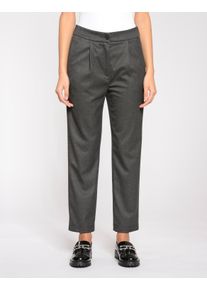 Gang Damen Relaxhose "Gang Hosen Relaxed 94STELLA CROPPED", grau, Gr. 25, 64% Polyester, 34% Viskose, 2% Elasthan, Hosen