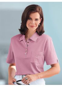 CLASSIC Damen Poloshirt "Poloshirt", rosa, Gr. 44, unifarben, 62% Baumwolle, 38% Polyester, Shirts