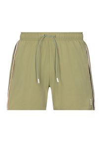 BOSS Herren Badeshorts "Iconic", grün, sportlich, Gr. XL, unifarben mit Farbeinsatz, Microfaser, Polyester, Badehosen, mit Gesäßtasche