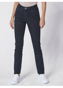 Damen Stretch-Jeans, blau, Gr. 19, CREATION L PREMIUM, unifarben, 56% Baumwolle, 19% Polyester, 14% Lyocell, 10% Viskose, 1% Elasthan, Jeans