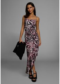 Laura Scott Damen Sommerkleid, braun, feminin, Gr. 44, animal-print, Single Jersey, Obermaterial: 95% Polyester, 5% Elasthan, Kleider, mit