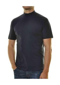 Ragman Herren Stehkragenshirt, blau, klassisch, Gr. XXXL, Baumwolle, Shirts