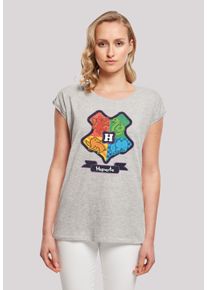 F4NT4STIC Damen T-Shirt "Harry Potter Hogwarts Junior Crest", grau, casual, Gr. L, Obermaterial: 100% Baumwolle, Shirts, Print
