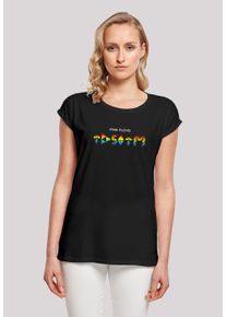 F4NT4STIC Damen T-Shirt "Pink Floyd TDSOTM Album Rainbow Regenbogen", schwarz, casual, Gr. L, Obermaterial: 100% Baumwolle, Shirts, Damen,Premium