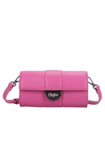 Buffalo Damen Clutch "Curve Night", pink, Polyurethan (PU), Taschen, mit dekorativem Clip-Metallverschluss