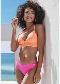 Venice Beach Damen Bikini-Hose "Lucky", pink, Gr. 34, Strukturmuster, Recycling-Polyamid, Badehosen, aus gerippter Strukturware