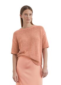 Marc O'Polo MARC O'POLO Damen Rundhalspullover "aus Organic Cotton-Mix", orange, casual, Gr. M, unifarben, Obermaterial: 70% Baumwolle, 30% Polyester, Pullover