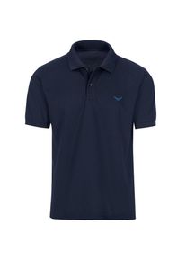 TRIGEMA Kinder Poloshirt "TRIGEMA Poloshirt DELUXE Piqué", blau, Basic, Gr. 92, 100% Baumwolle, Shirts