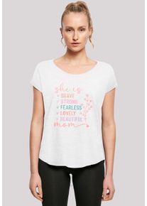 F4NT4STIC Damen T-Shirt "Mothers Day Inspirational Message", weiß, casual, Gr. XS, Obermaterial: 100% Baumwolle, Shirts, Premium Qualität